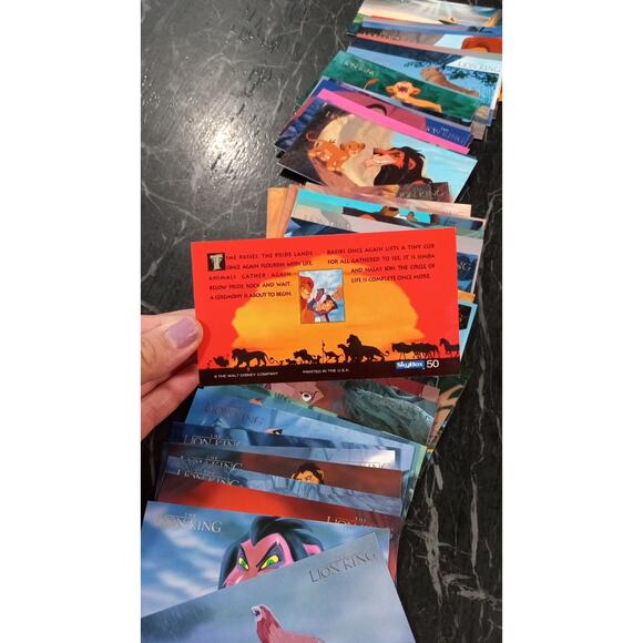 RARE/LIMITED EDITION Skybox Walt Disney Lion King Complete 50 Trading Card Set - Picture 8 of 9